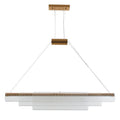 Minimalist modern glass pendant lamp with iron body for restaurant lighting