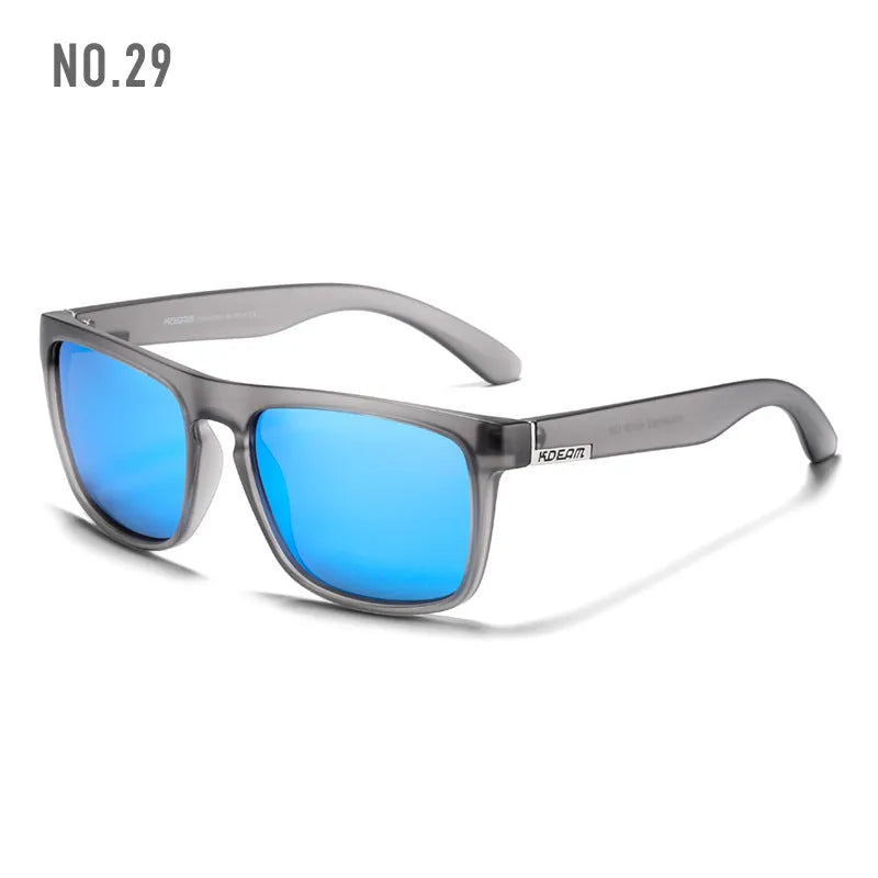 Men's polarized sports driving sunglasses with full frame, UV400 protection, and multiple colour options