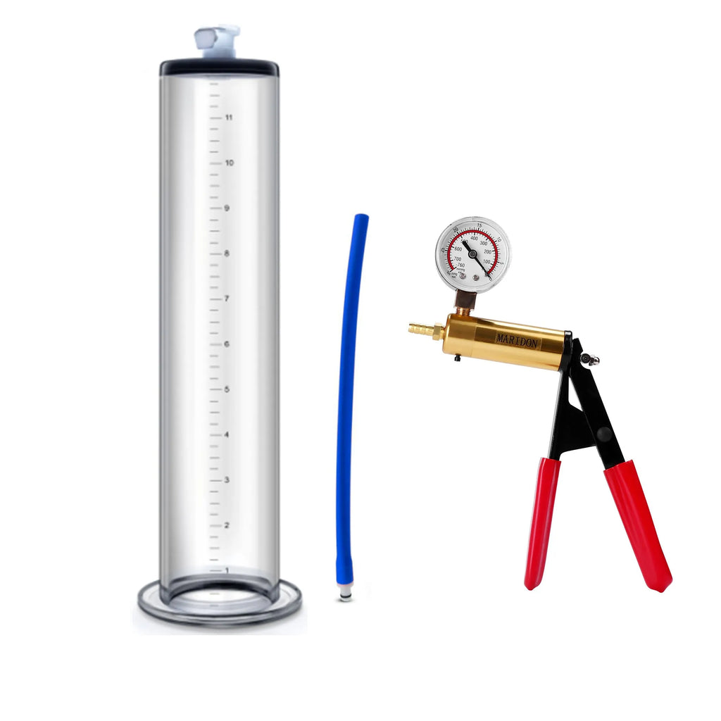 Silicone handle flange cylinder for pump and extension cord gym equipment in 9 inch and 12 inch sizes
