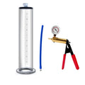 Silicone handle flange cylinder for pump and extension cord gym equipment in 9 inch and 12 inch sizes