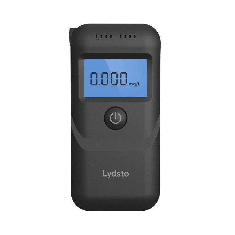 Black handheld digital alcohol breath tester for personal use