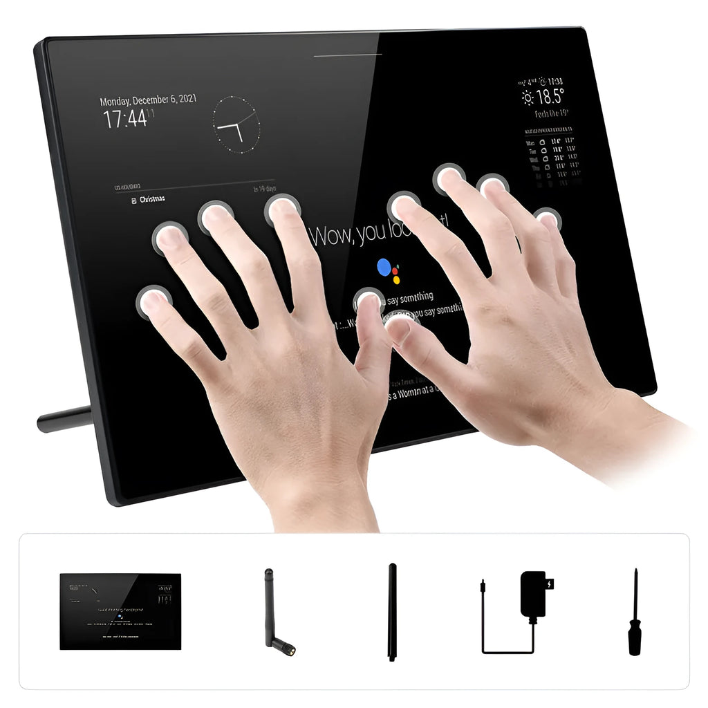 13.3-inch integrated computer voice assistant with touch display and CM4 board in ABS housing