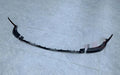 Front car bumper lip spoiler in Bright Black finish, universal fit single-piece design