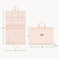 Foldable polyester travel storage hook bag in solid colour with hanging hook, unisex design