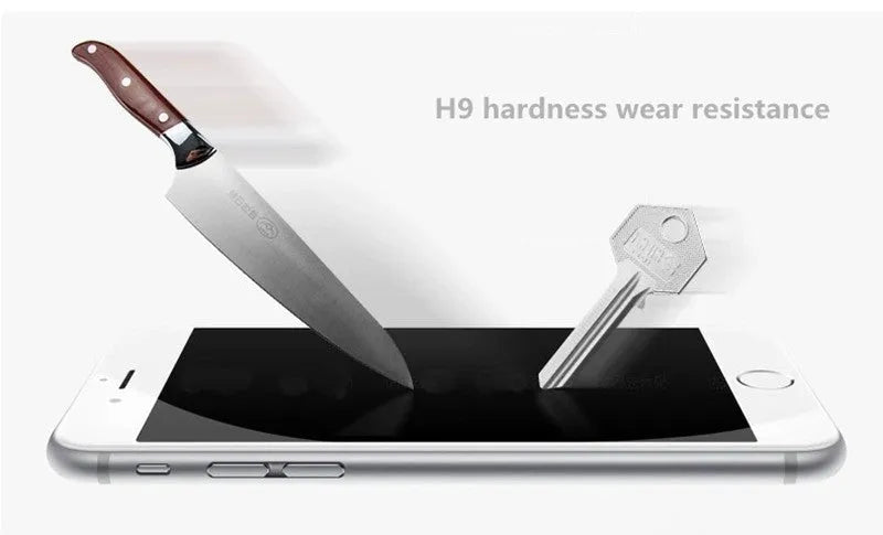 Tempered glass screen protector with 9H scratch resistance and 0.26mm thickness for smartphones