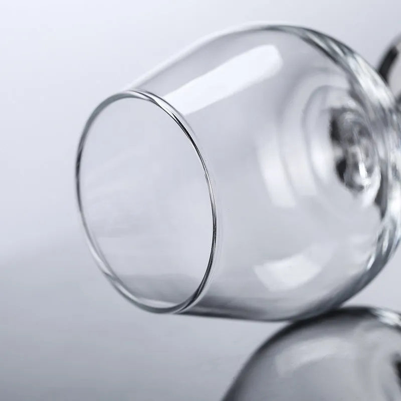 Creative crystal glass low foot spirits brandy glass 440ml capacity