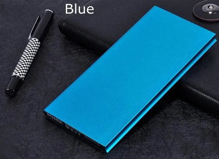 USB charging treasure 8000mAh aluminium alloy power bank with LED light in Gold