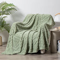 Shu cotton velvet jacquard office sofa blanket in multiple sizes and colour options