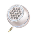 Universal external amplifier speaker in black, local gold, or rose gold with engineering plastic housing.