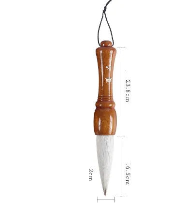 Large traditional Chinese writing brush with wolf and sheep hair bristles for calligraphy and painting.