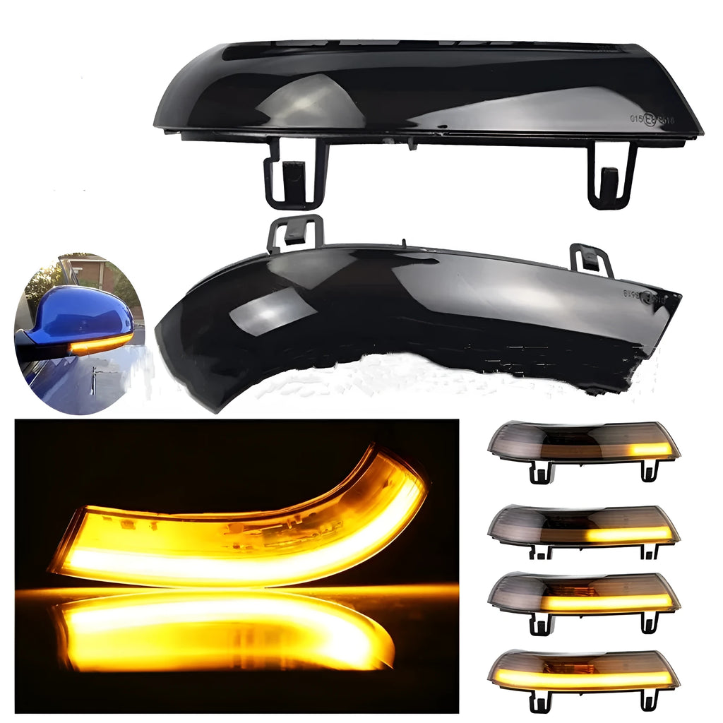 Volkswagen running water sequential turn signal light in ABS housing for Golf MK5.