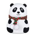 Panda silicone night light with rechargeable battery, compact 106x112x136mm size, two colour style options