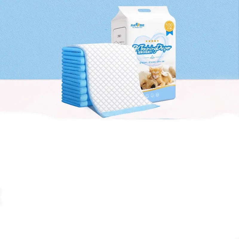 Pet dog diapers pads in non-woven fabric, available in S to XL sizes with deodorising bamboo charcoal option