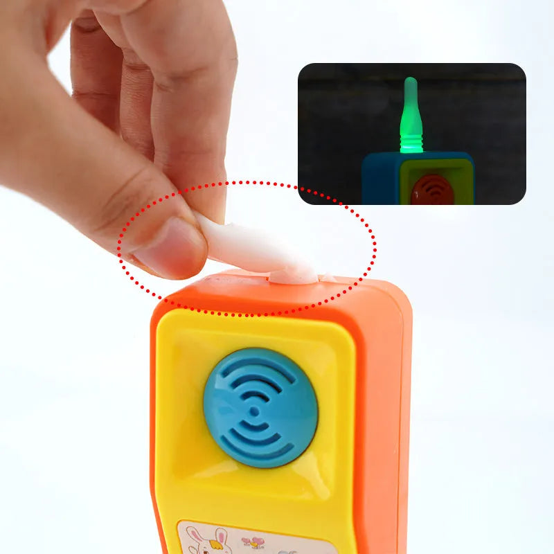 Children's battery-operated cartoon animal toy with sound and light effects