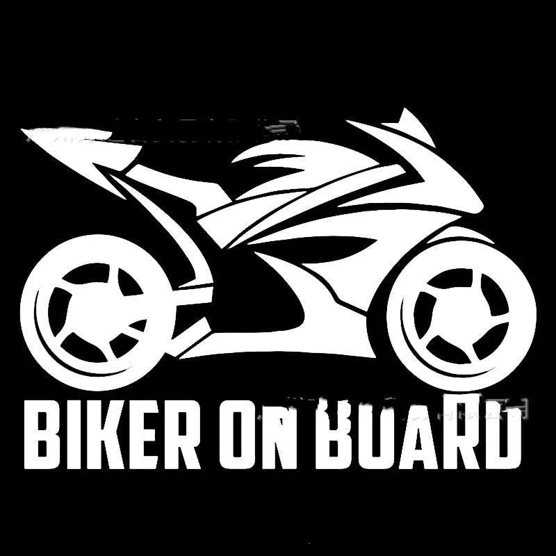 Motorcycle reflective safety sticker in PET material showing colour options and size dimensions