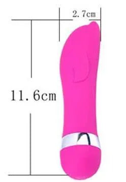 Six styles of mini realistic plastic dildo vibrators for women, showing vaginal and dual-stimulation designs.