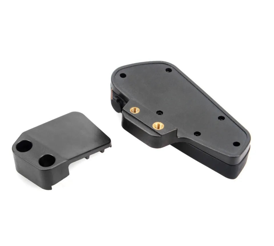 BT-S2 black Bluetooth motorcycle helmet intercom headset with button panel and audio ports