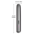 Moon shadow grey wireless hair straightener with tourmaline ceramic plates and 10 temperature settings