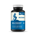 Bottle of 60-count probiotic and turmeric supplement capsules with sunflower lecithin.