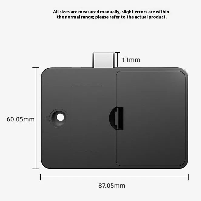 F079 punch-free invisible drawer lock with removable card key for no-drill installation.