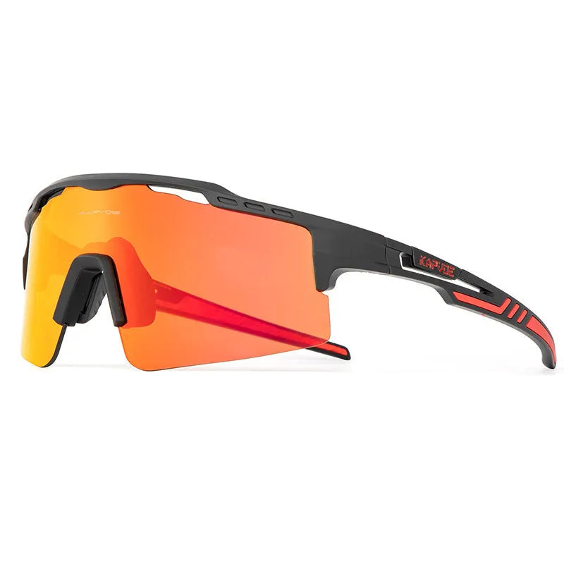 Polarized HD bicycle glasses with TR90 frame and full rim design in colourful lens set