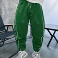 Men's loose fit casual trousers in bamboo fibre, shown in Army Green colour with a cropped length.