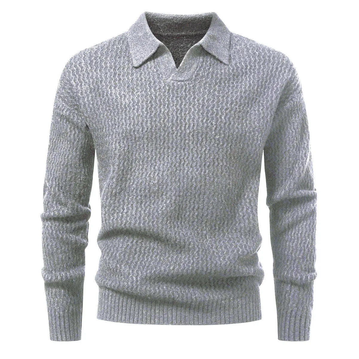 Men's cable knit turtleneck sweater, loose thickened long sleeve pullover in light grey, black or burgundy