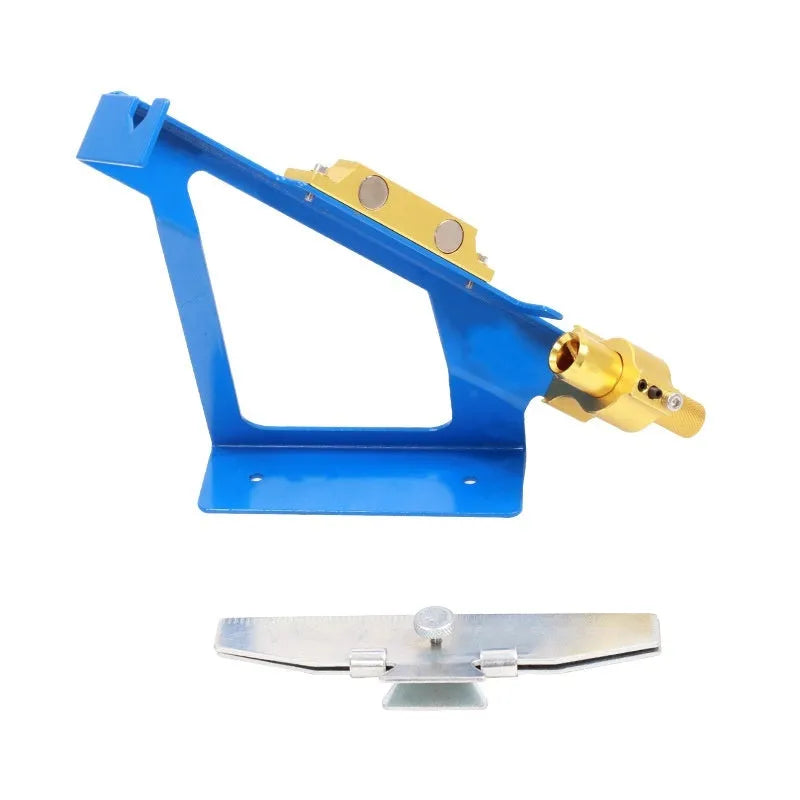 SPG Metal Stick Arrow Bonder fletching jig in stainless steel with blue and silver colour options