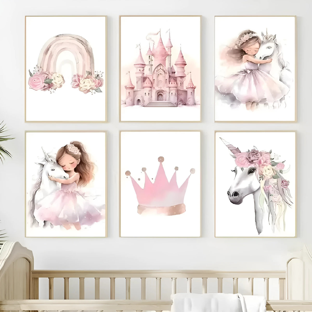 Frameless canvas wall painting in 30x40cm or 40x50cm with Nordic style decorative print