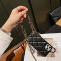 Xiaoxiangfeng imitation leather phone case with Dalinger leather rope messenger strap and small golden ball