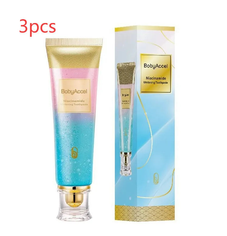 100g tube of nicotinamide whitening toothpaste for adult oral care with cleaning and stain removal properties