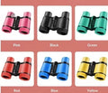 4X30 kids toy telescope HD portable binoculars style in black with 430 flat leather finish