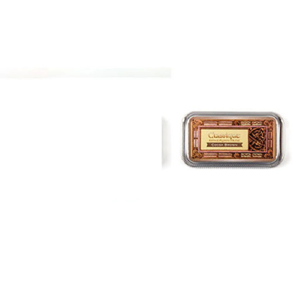 Rectangular rubber stamp ink pad in five colour options with quick-drying oily ink