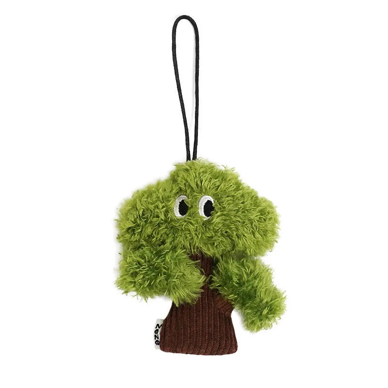 Pine tree shaped cat toy with cat mint element hanging for interactive play