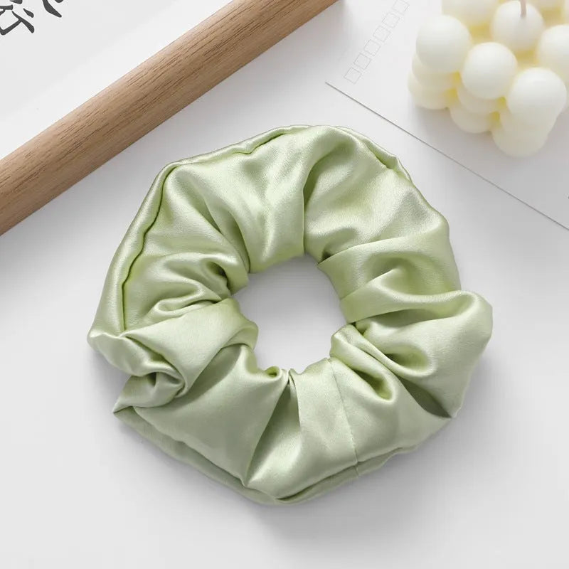Handcrafted silk hair ring headband 6cm wide in multiple colours including black and navy blue