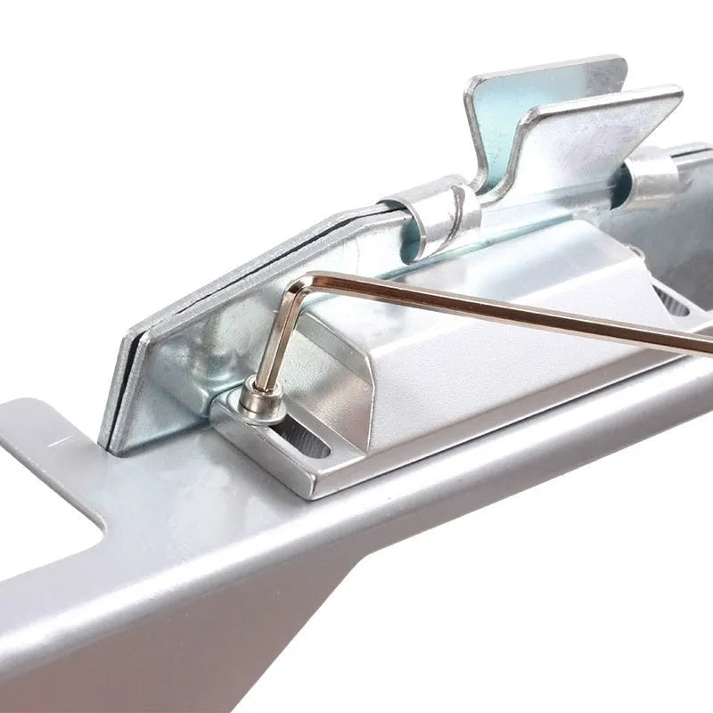 SPG Metal Stick Arrow Bonder fletching jig in stainless steel with blue and silver colour options