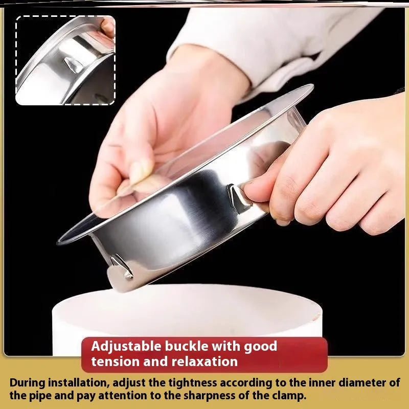 Stainless steel deodorant floor drain seal cover for 20mm-160mm pipes