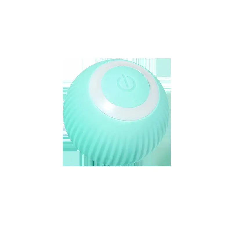Cat Gravity Intelligent Rolling Ball 43mm automatic rotating ball in green, with bionic motion obstacle avoidance on a hard floor