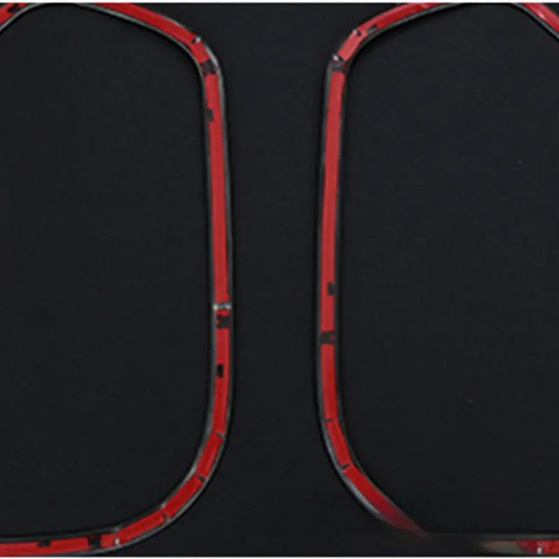 Silver 304 stainless steel interior door audio frame trim strip for ROOX40 series vehicle with two pieces