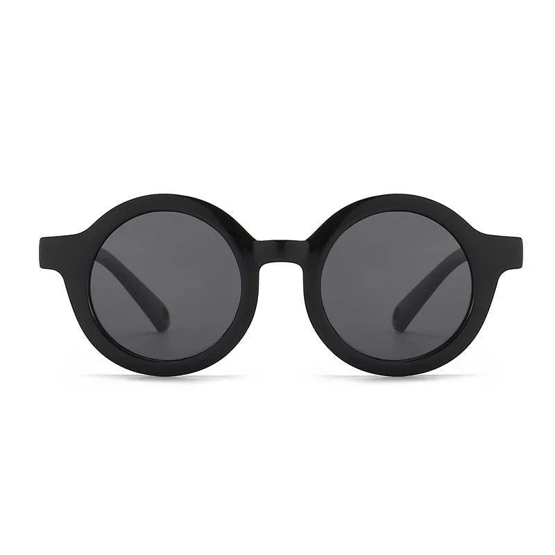 Children's round frame polarised sunglasses with UV400 protection for 0-3 year olds in various colours