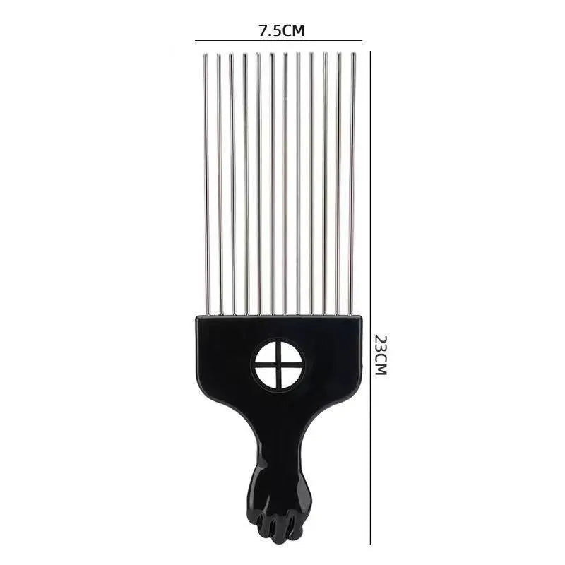 Male creative portable household steel needle comb plastic body over 20cm length