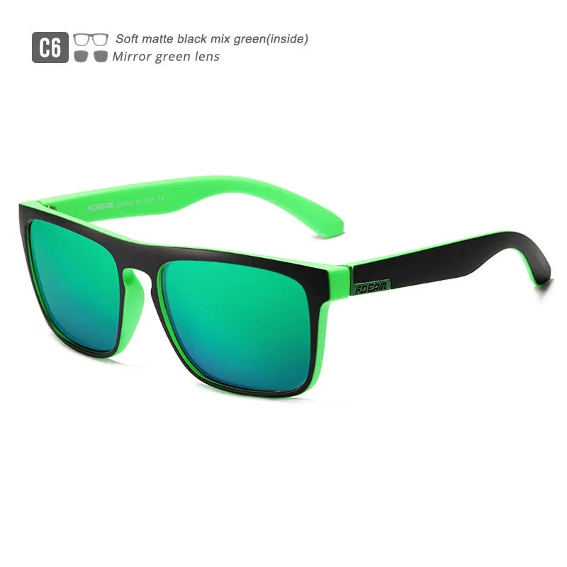 Men's polarized sports driving sunglasses with full frame, UV400 protection, and multiple colour options