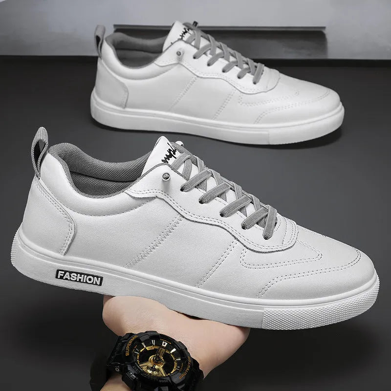 Men's casual shoes low top flat heel solid colour B915 Gray tassel detail rubber sole