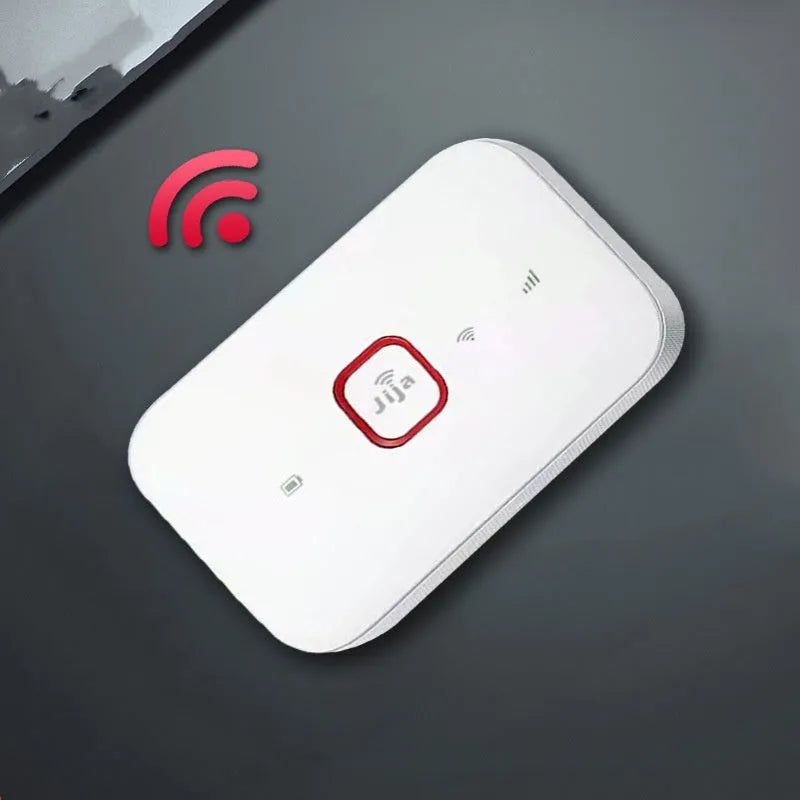 4G wireless router portable wifi card in compact rectangular plastic casing