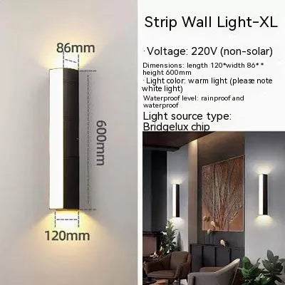 Up down photo outdoor wall washer warm white light modern simplicity style on exterior wall