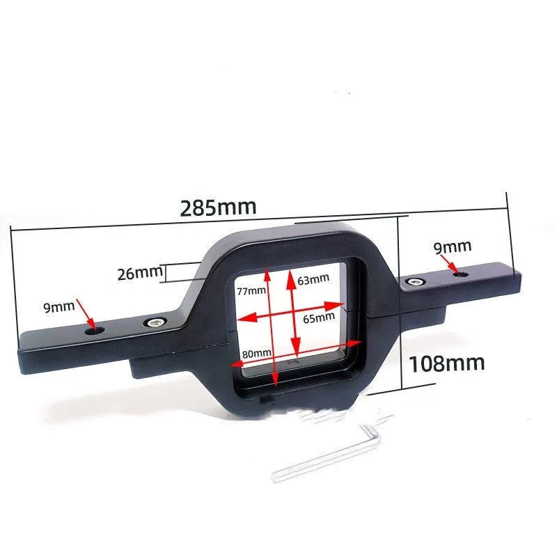 Black aluminium alloy LED work light mounting bracket for Jeep Wrangler off-road vehicles