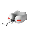 Memory foam U-shaped travel neck pillow in mint green, sky blue, grey, or cherry blossom pink for neck support