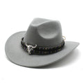 Western cowboy hat with bell-shaped crown in polyester fabric, shown in army green colour