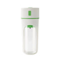 Portable USB electric juicer with 400ml PC food-grade plastic cup, available in blue, green or orange.