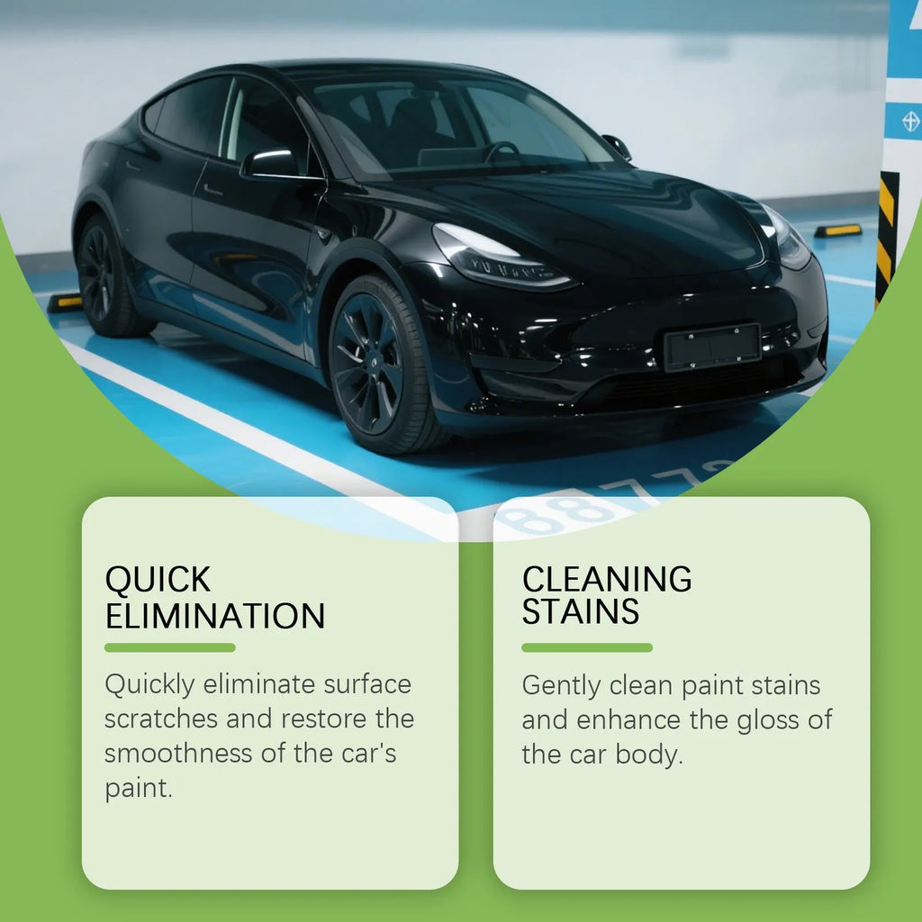 Car paint scratch recovery cream tube measuring 3.8x16.3cm with 100g nano coating formula